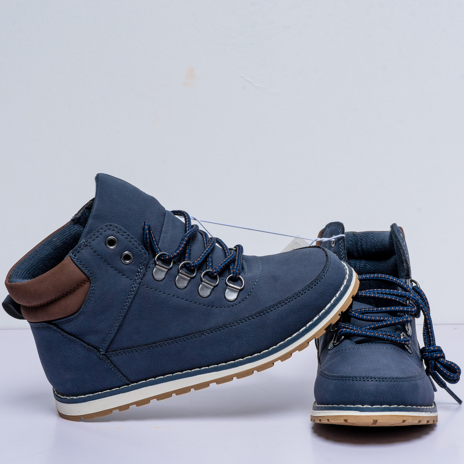 The Childrens Place  Boys Contrast Cuff Lace Up boots